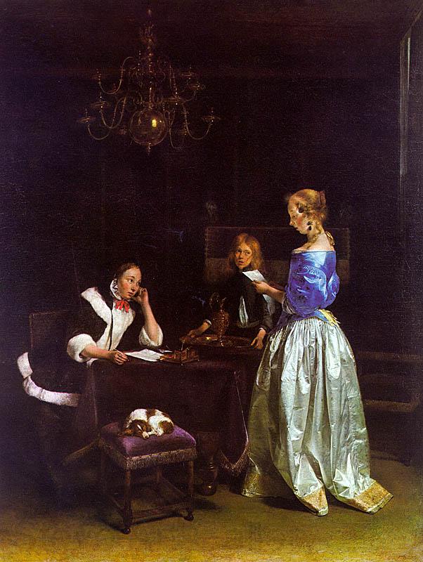 Gerard Ter Borch The Letter_a Spain oil painting art